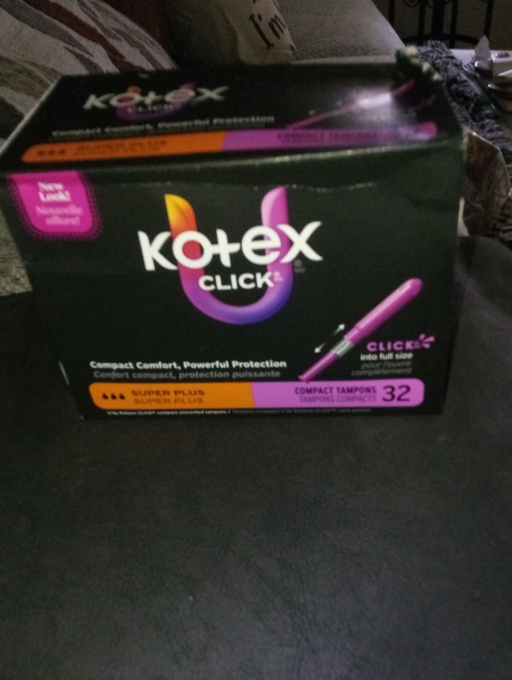 Click Compact Tampons - Purple, 32 Count